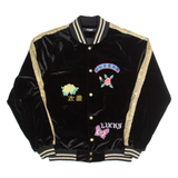 JADED Womens Bomber Jacket Black Velvet S