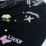 JADED Womens Bomber Jacket Black Velvet S