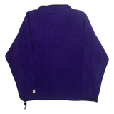 STARTER Mens Fleece Jacket Purple USA L