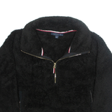 TOMMY HILFIGER Womens Fleece Jacket Black M