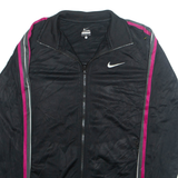 NIKE Womens Track Jacket Black L