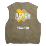 KINGS COLLECTION Mens Gilet Beige XL