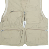 GARAGE Mens Gilet Beige Nylon S