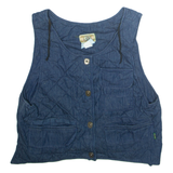 BISS Womens Quilted Gilet Blue L