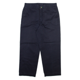 TOMMY HILFIGER Mens Trousers Blue Relaxed Straight W35 L30