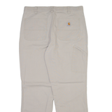 CARHARTT Mens Trousers Grey Regular Straight W34 L30