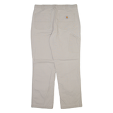 CARHARTT Mens Trousers Grey Regular Straight W34 L30