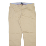 TOMMY HILFIGER Mens Trousers Beige Regular Straight W36 L34