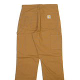 CARHARTT Carpenter Mens Trousers Brown Relaxed Straight W28 L30