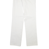 Womens Trousers White Slim Straight W26 L33