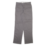 DICKIES 875 Workwear Mens Trousers Grey Regular Straight W34 L34