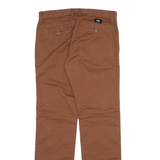 VANS Mens Trousers Brown Slim Straight W30 L30