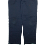 DICKIES 874 Workwear Mens Trousers Blue Regular Straight W38 L32
