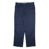 DICKIES 874 Workwear Mens Trousers Blue Regular Straight W38 L32