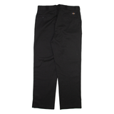 DICKIES Mens Trousers Black Regular Straight W36 L31