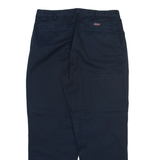 DICKIES Mens Trousers Blue Relaxed Straight W33 L29