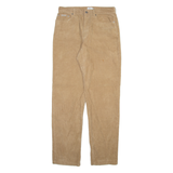 CALVIN KLEIN Womens Corduroy Trousers Beige Regular Straight W32 L32