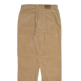 CALVIN KLEIN Womens Corduroy Trousers Beige Regular Straight W32 L32