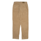 CALVIN KLEIN Womens Corduroy Trousers Beige Regular Straight W32 L32