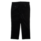 POLO RALPH LAUREN Mens Corduroy Trousers Black Regular Straight W37 L28