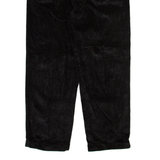 NAUTICA Mens Corduroy Trousers Black Relaxed Straight W36 L30