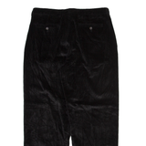NAUTICA Mens Corduroy Trousers Black Relaxed Straight W36 L30