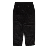 NAUTICA Mens Corduroy Trousers Black Relaxed Straight W36 L30