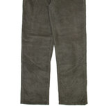 CALVIN KLEIN Womens Corduroy Trousers Grey Regular Straight W38 L32