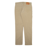 LEVI'S 511 Mens Trousers Beige Slim Straight W30 L32