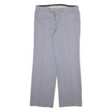 Mens Trousers Grey Regular Straight W34 L30