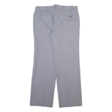 Mens Trousers Grey Regular Straight W34 L30