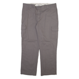 DICKIES Cargo Mens Trousers Grey Regular Straight W42 L32