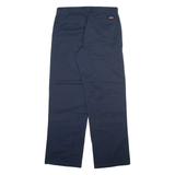 DICKIES Mens Trousers Blue Regular Straight W32 L32