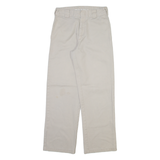 DICKIES Womens Trousers Grey Regular Straight W26 L27