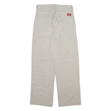 DICKIES Womens Trousers Grey Regular Straight W26 L27