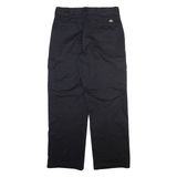 DICKIES Cargo Mens Trousers Black Relaxed Straight W34 L32
