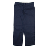 DICKIES 874 Workwear Mens Trousers Blue Regular Straight W38 L30