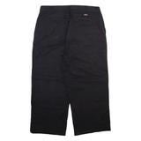 DICKIES Mens Trousers Black Relaxed Straight W36 L25