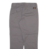DICKIES Mens Trousers Grey Regular Straight W32 L28