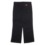 DICKIES Womens Trousers Black Regular Straight W29 L27