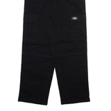 DICKIES Cargo Womens Trousers Black Relaxed Straight W24 L27