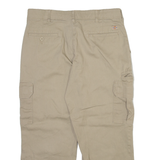 DICKIES Cargo Mens Trousers Beige Regular Straight W34 L25