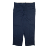 DICKIES 874 Workwear Mens Trousers Blue Regular Straight W38 L29