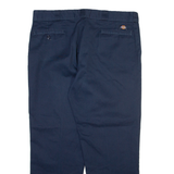 DICKIES 874 Workwear Mens Trousers Blue Regular Straight W38 L29