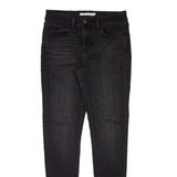 LEVI'S 710 Womens Jeans Black Slim Skinny W27 L30