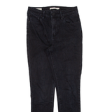 LEVI'S 721 BIG E High Rise Womens Jeans Black Slim Skinny W27 L28