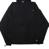CHAMPION Lightweight Mens Anorak Jacket Black Hooded M