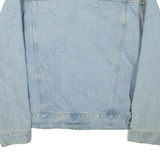 HAGGAR CLOTHING CO Mens Denim Jacket Blue L