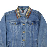 SHAVER LAKE Womens Denim Jacket Blue L