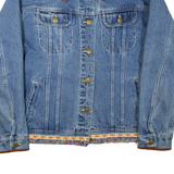 SHAVER LAKE Womens Denim Jacket Blue L